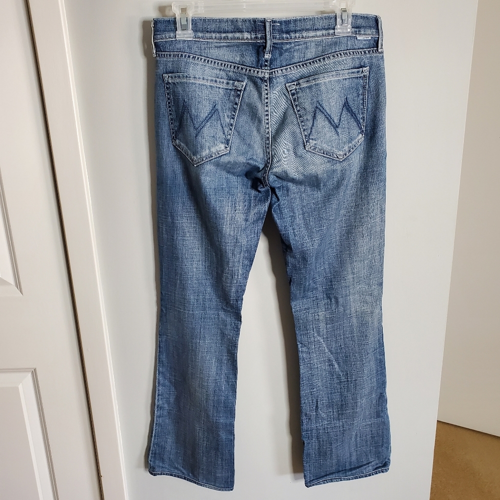 MOTHER The Outsider Denim Jeans in Hooked Wash Low Rise Bootcut size 28 - Picture 4 of 13